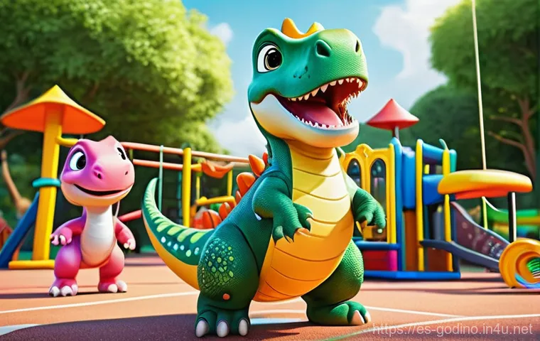 고고다이노 성우와 캐릭터 매칭 - **Vibrant Character Personalities and Joyful Interaction:**
    "A bright, cheerful, and dynamic ani...