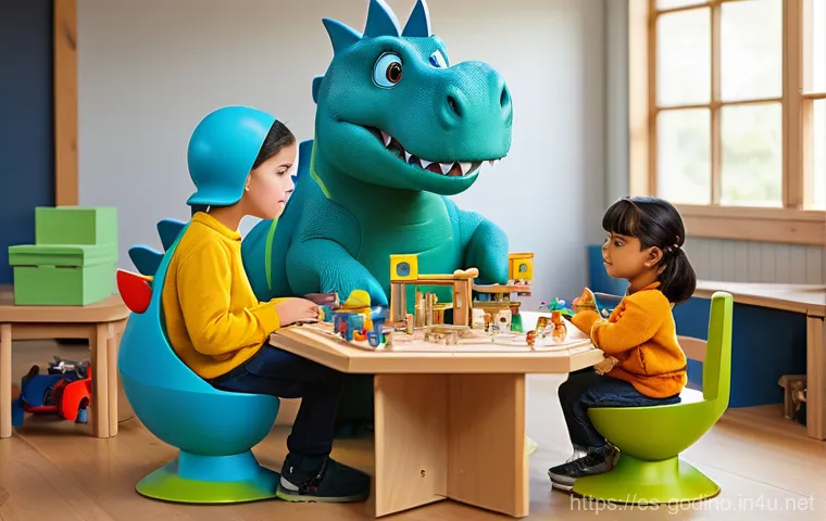 고고다이노 성우와 캐릭터 매칭 - **Vibrant Character Personalities and Joyful Interaction:**
    "A bright, cheerful, and dynamic ani...