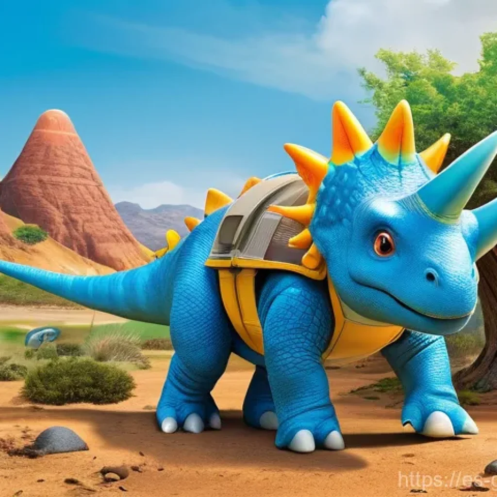 고고다이노 제작사와 배급사 정보 - The Gogo Dino team is in action, perhaps performing a rescue or discovery mission. For example, Rex,...